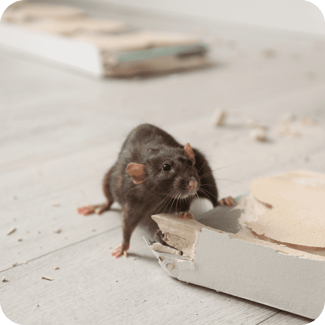 Rodent Control 2 Damaged Wood